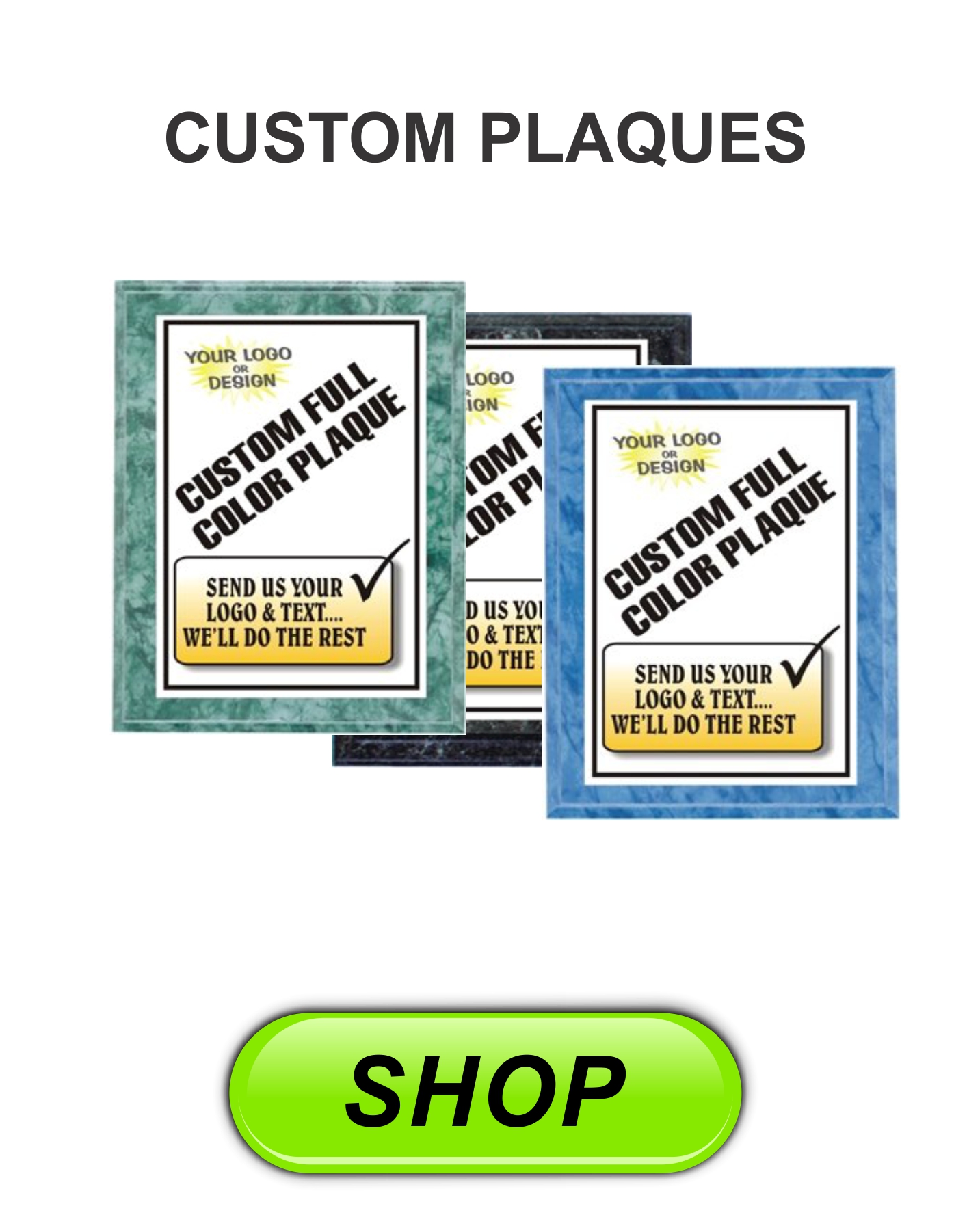 custom full color award plaques